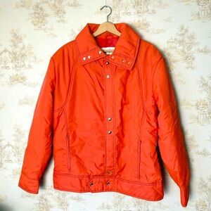 Vintage 60s 70s White Stag orange puffer hunting jacket outdoor workwear